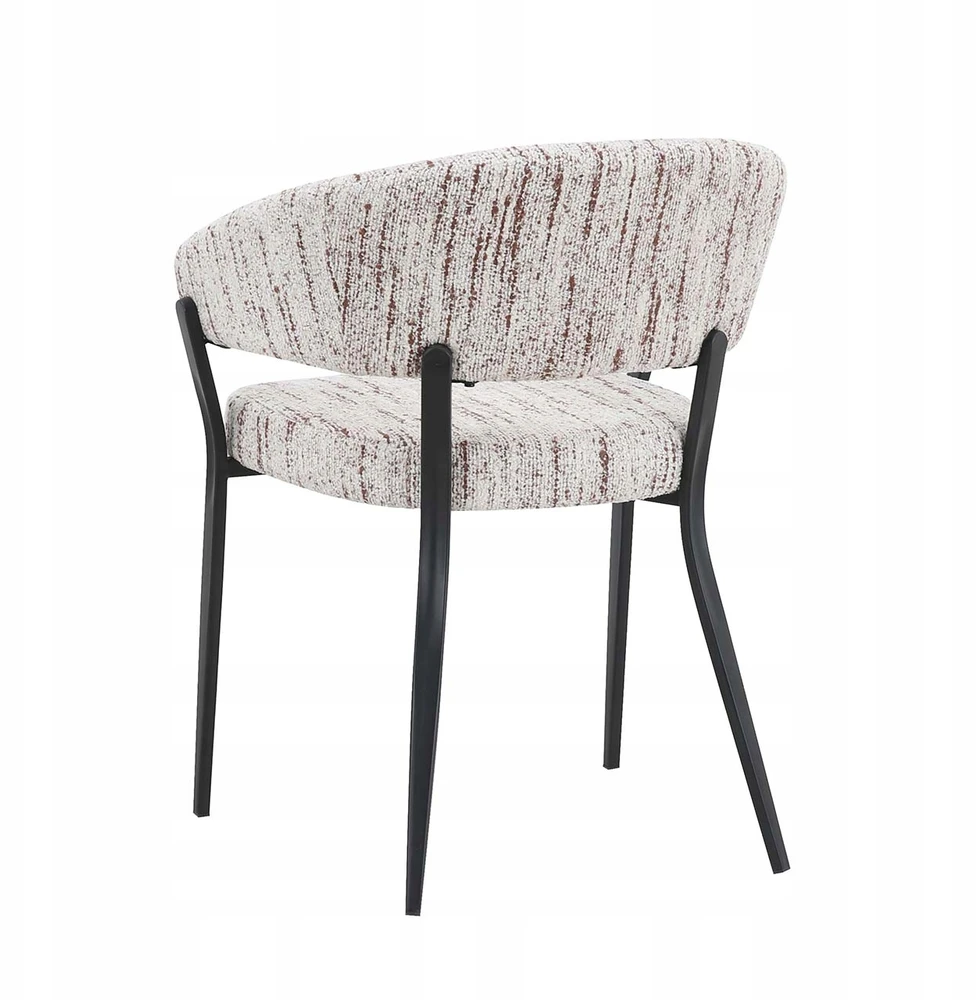 2x minkštų kėdžių rinkinys LUNA C Boucle cream Domaison