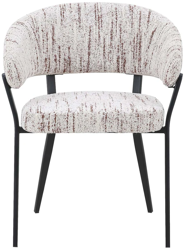 2x minkštų kėdžių rinkinys LUNA C Boucle cream Domaison