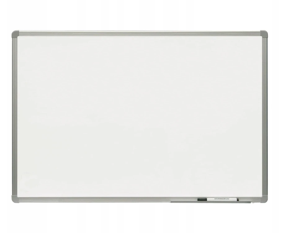 2X3 Baltas magnetinis lentos 90x60 cm su aliuminio rėmu