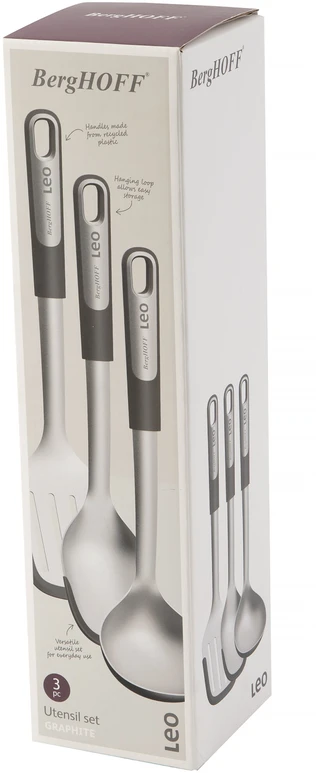 3 dalių nerūdijančio plieno virtuvės reikmenų rinkinys GRAPHITE BergHOFF