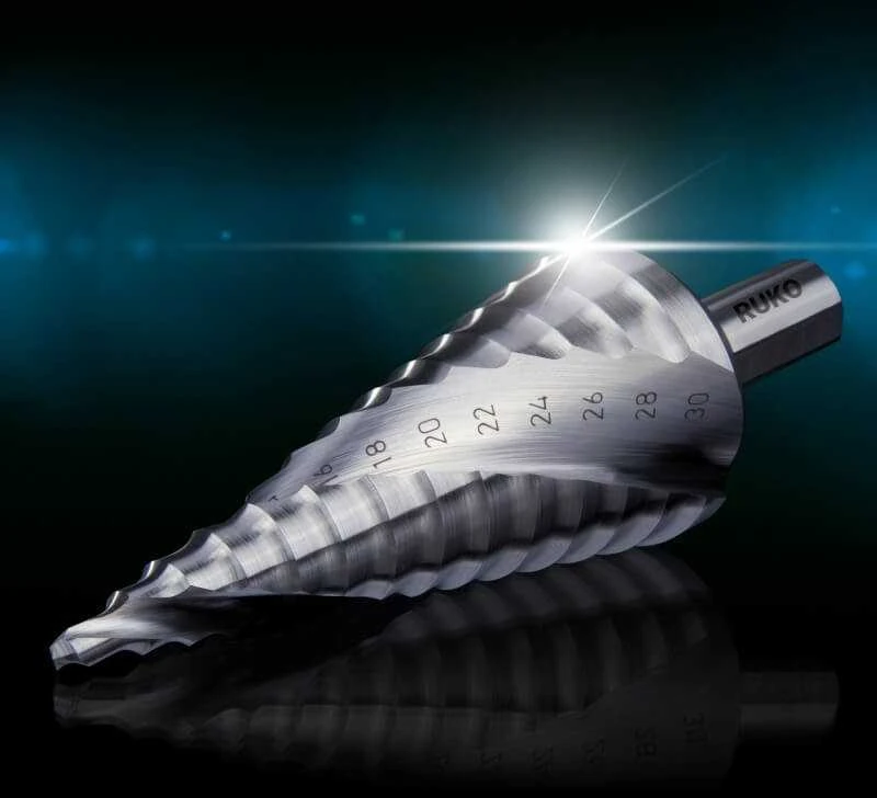 Grąžtas 3 pakopinių grąžtų rinkinys RUKO HSS Quick cut Ø4-30mm