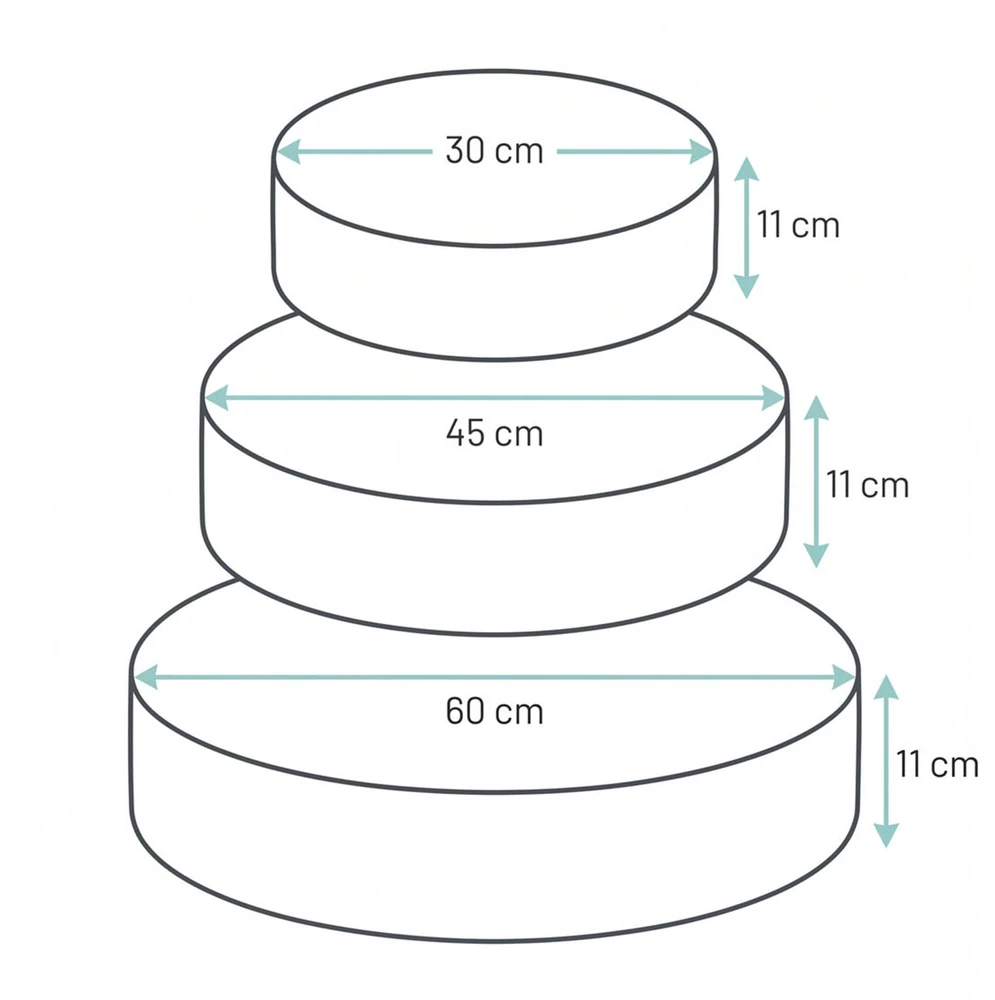 3 putplasčio blokelių rinkinys, skirtas KiddyMoon vaikiškam pufui KM-PF-FLOW-SML