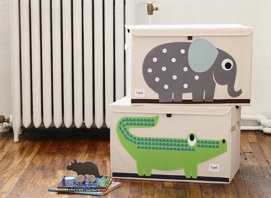 3 Sprouts Dėžė su Dangčiu Krokodilas Vaikams