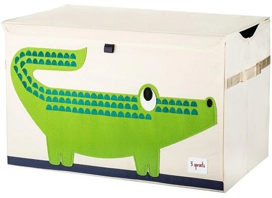 3 Sprouts Dėžė su Dangčiu Krokodilas Vaikams