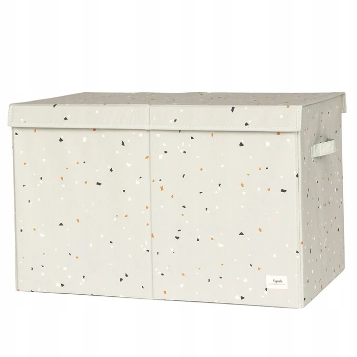 3 Sprouts Pudełko Zamykane Recycled Terrazzo Žalias