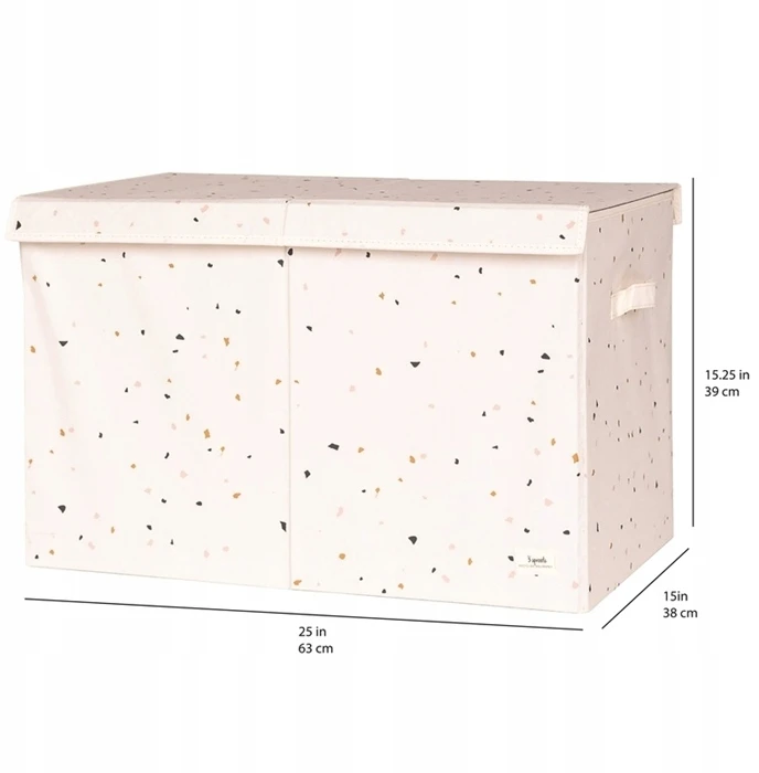 3 Sprouts Pudełko Zamykane Recycled Terrazzo Kreminis