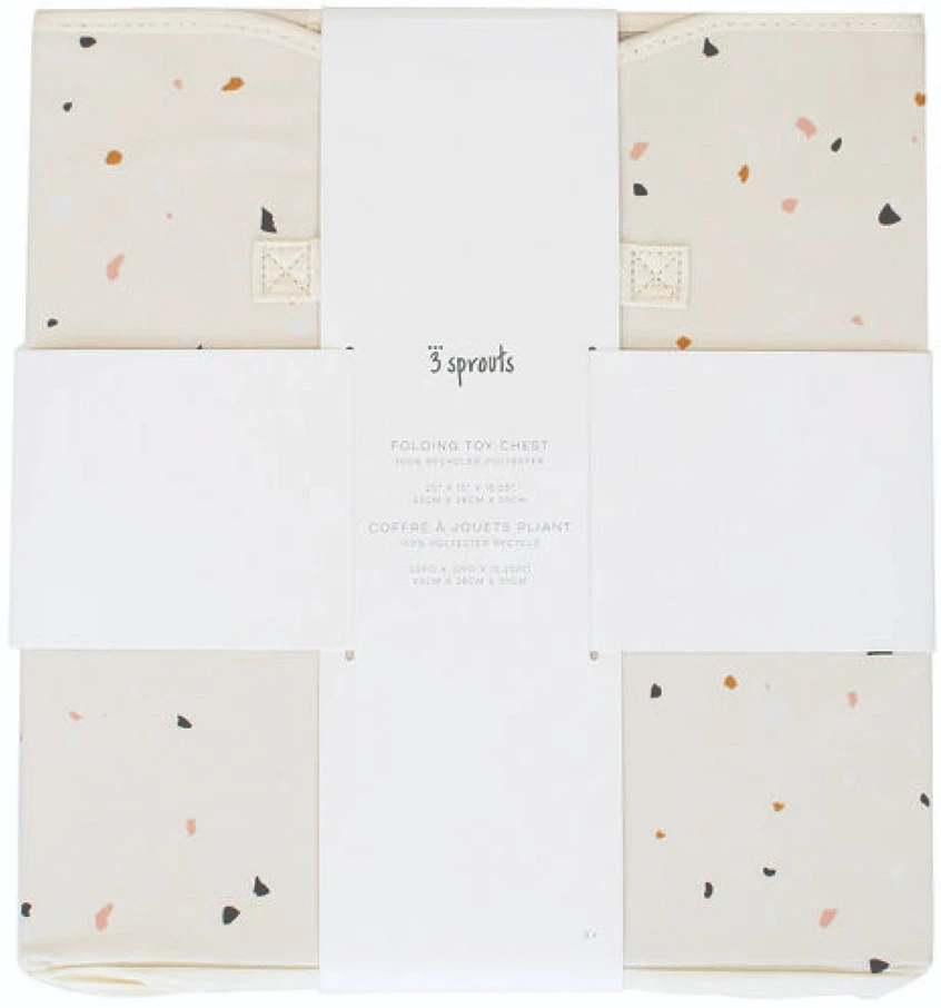 3 Sprouts Pudełko Zamykane Recycled Terrazzo Kreminis