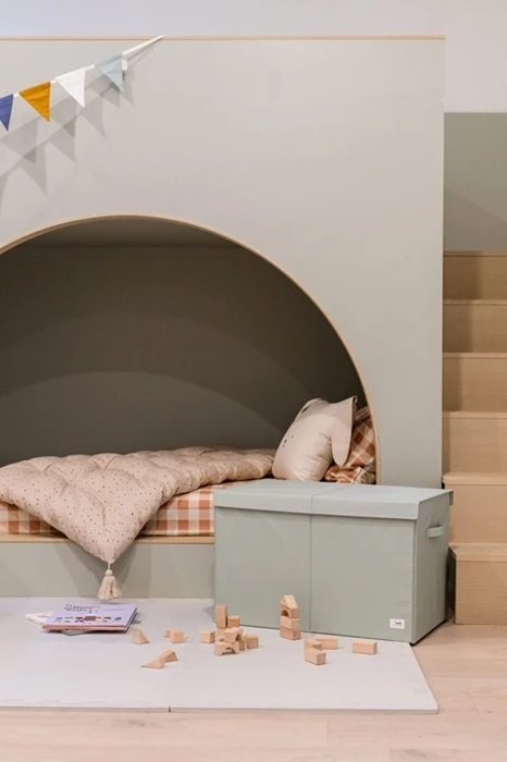 3 Sprouts Pudełko Zamykane Recycled Terrazzo Žalias