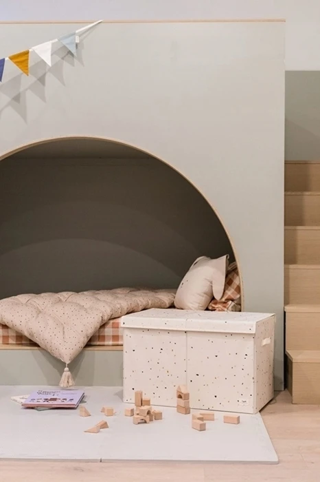 3 Sprouts Pudełko Zamykane Recycled Terrazzo Kreminis