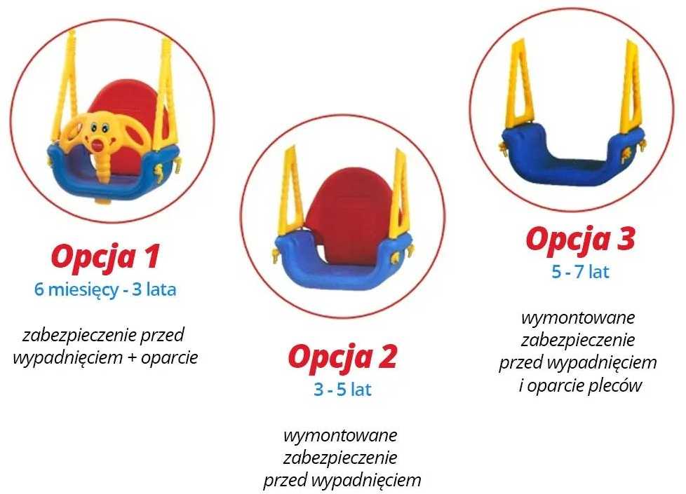 3 viename saugos sūpynės „Jumbo Elephant 101“
