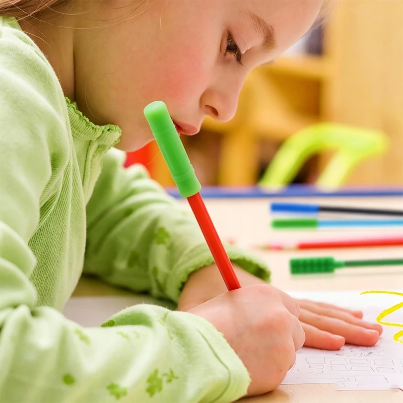 3 vnt. Logopedinis, terapinis, sensorinis pieštukų dantukas žmonėms, sergantiems ADHD ir autizmu