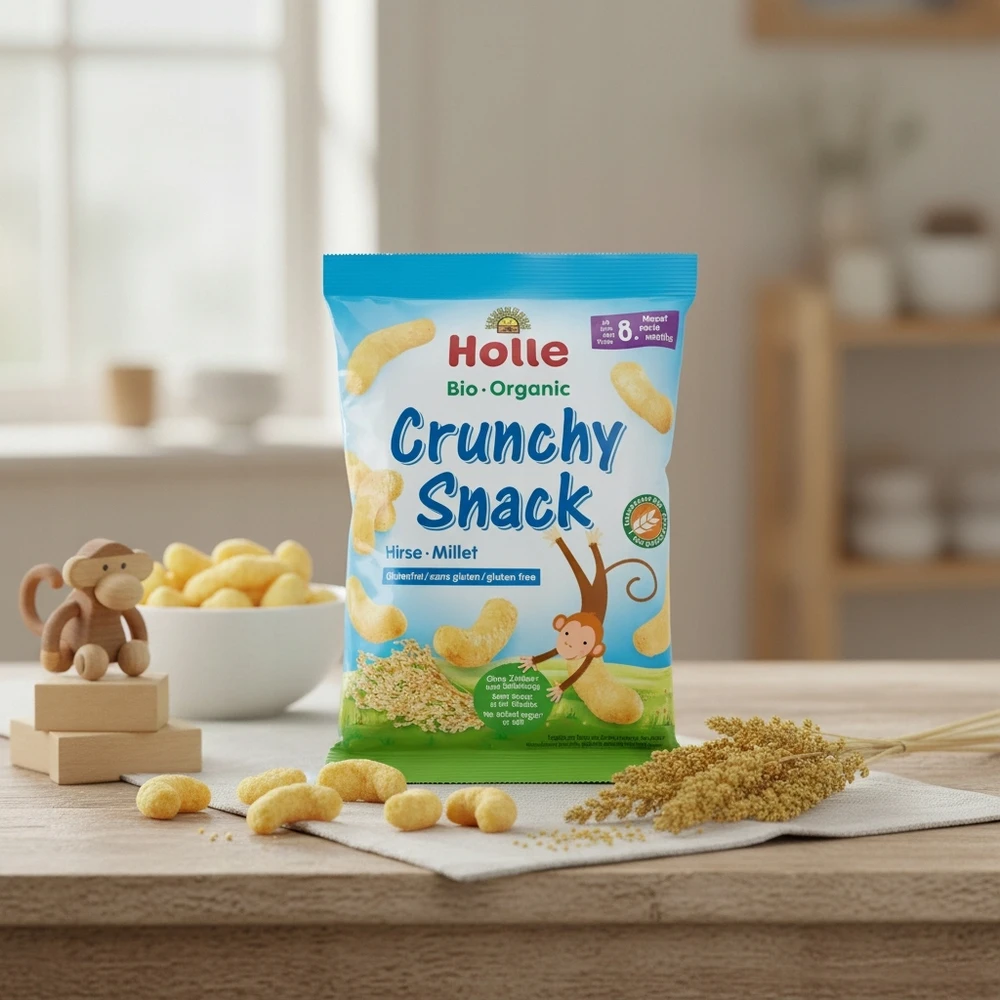 3 x Ekologiški soros traškučiai be glitimo 25 g - Holle
