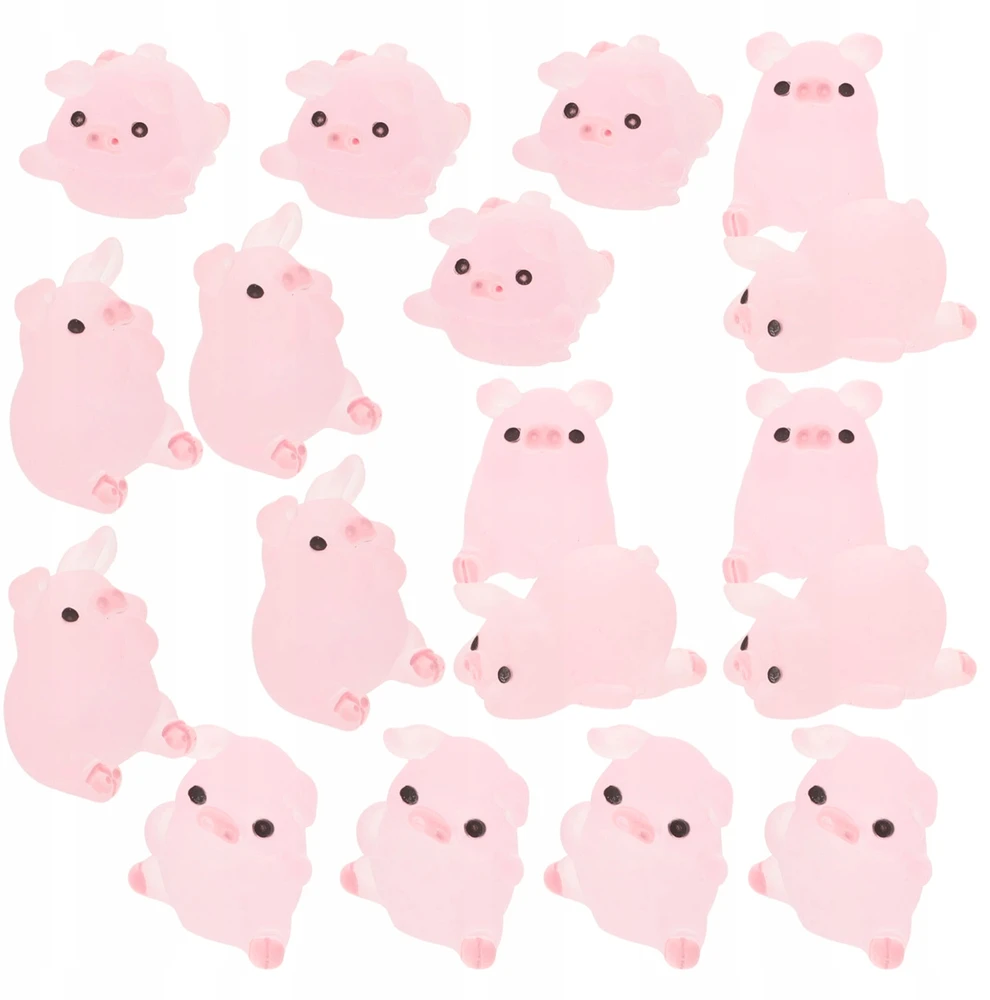 30 vnt. DERVOS MINI PIG FIGURINE SPALVOTAS RINKINYS