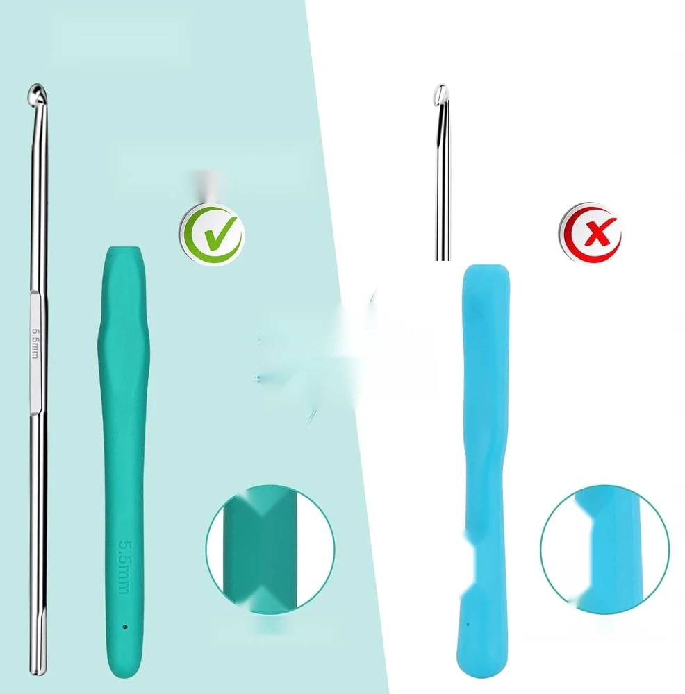 36 ERGONOMINIŲ ĮVAIRIŲ DYDŽIŲ NĖRIMO KABLIŲ RINKINYS SU KABILIAIS KRAIŠELIS
