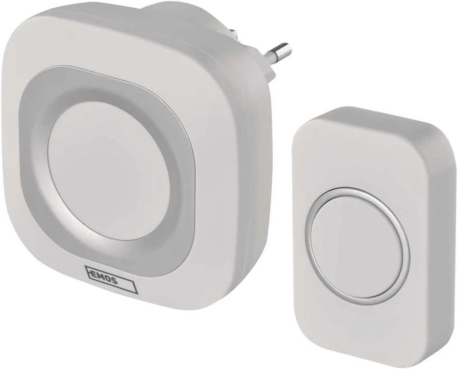 36 melodijų belaidis skambutis su mygtuku Emos IP44/230V/180m