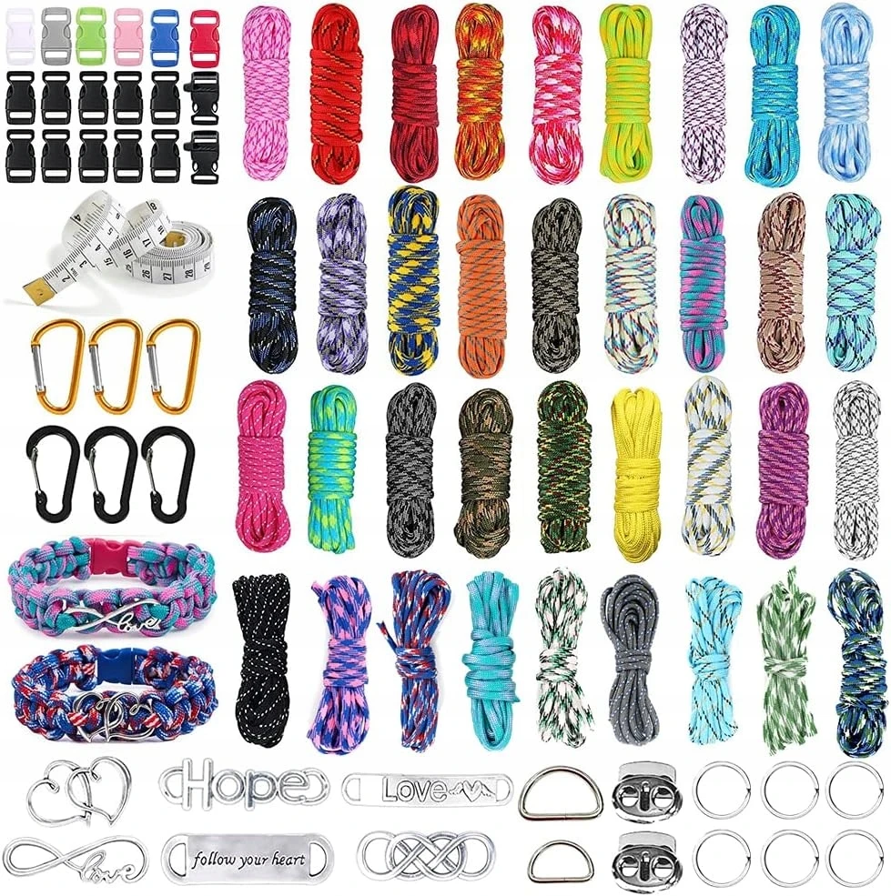 36 SPALVŲ PARACORD SIŪLIAI APRANKĖLIŲ SIUVIMO RINKINYS VAIKAMS