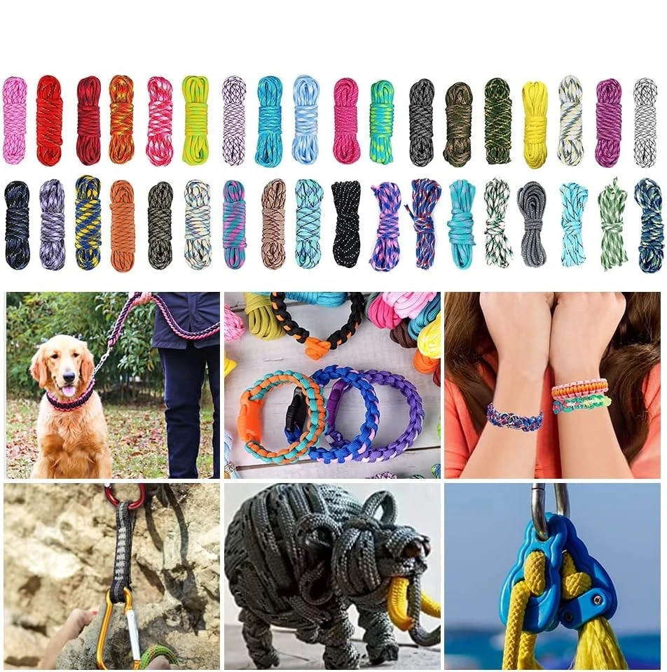 36 SPALVŲ PARACORD SIŪLIAI APRANKĖLIŲ SIUVIMO RINKINYS VAIKAMS