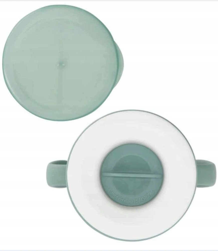 360° HEMA neišsiliejantis puodelis, MINT COLOR, mokantis gerti, 9m+