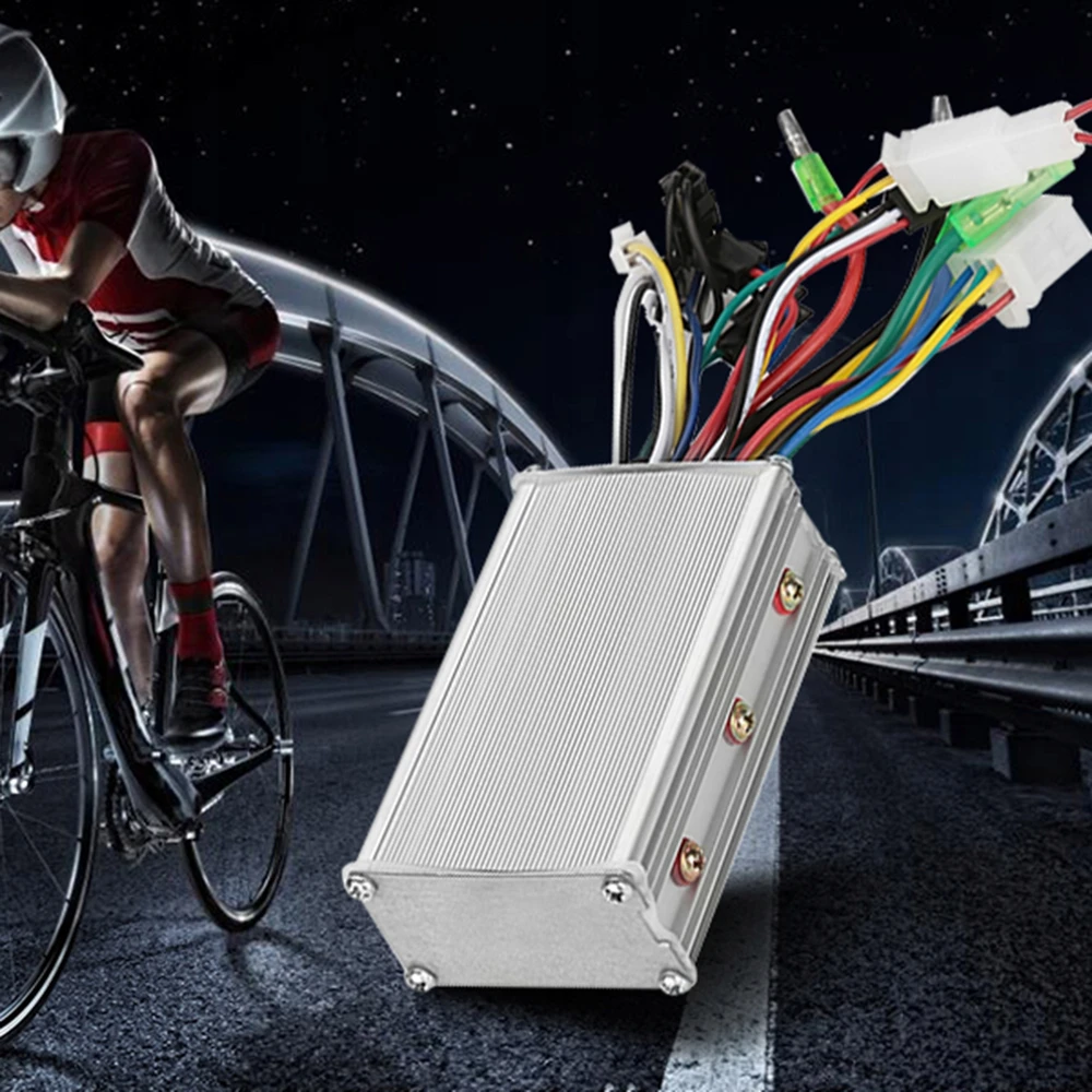 36V/48V 350W BE ŠEETYTŲ VARIKLIO VALDIKLIS ELEKTRINIAM DVIRAČIUI