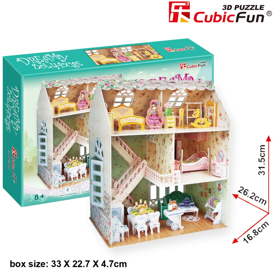 CUBICFUN 3D dėlionė - „Princesės slaptas sodas“