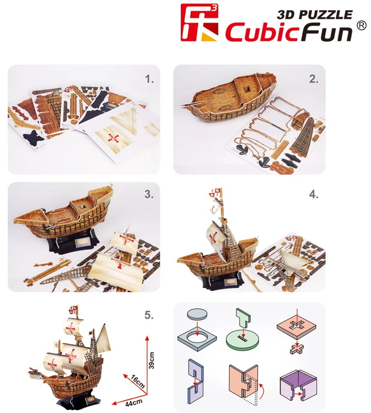 CubicFun 3D dėlionė Laivas „Santa Maria"