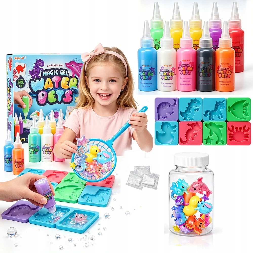 3D DIY AQUA GEL VANDENS GEL RINKINYS KŪRYBINIS VANDENS DAŽYMO RINKINYS 10x GEL