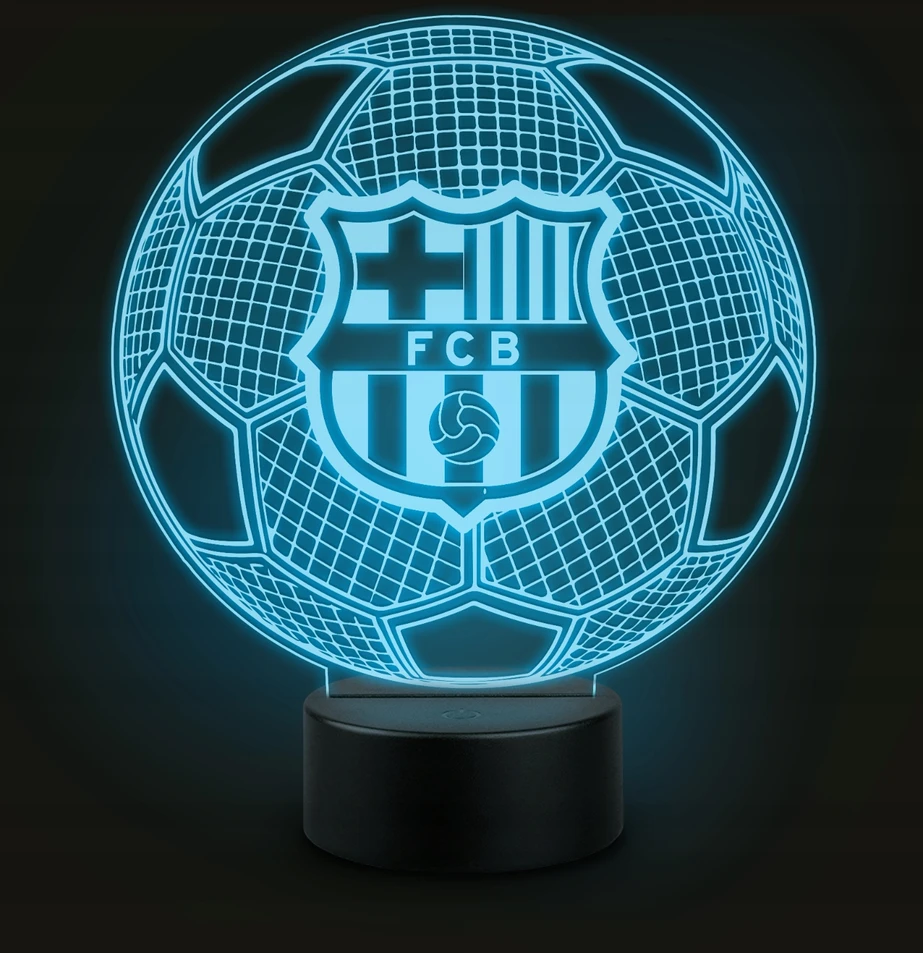 3D FC Barcelona LED naktinė lempa kaip dovana gerbėjui ar vaikui