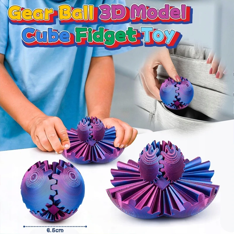 3D formą keičiantis antistresinis žaislas „Fidget“, gerinantis smegenis