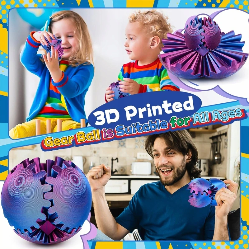 3D formą keičiantis antistresinis žaislas „Fidget“, gerinantis smegenis