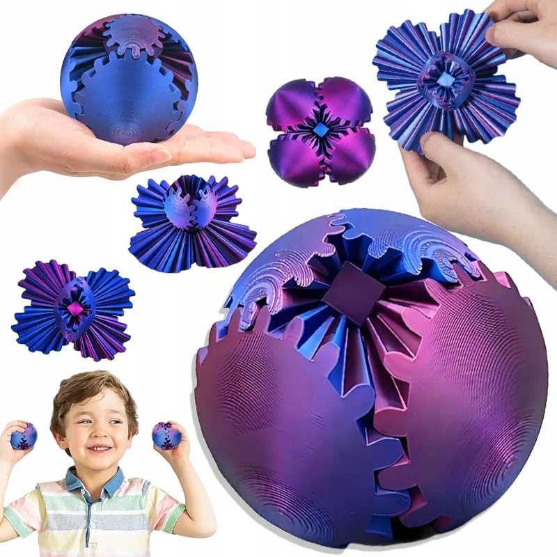 3D formą keičiantis antistresinis žaislas „Fidget“, gerinantis smegenis