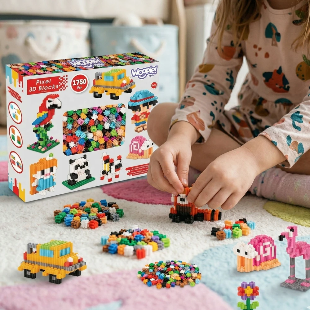 „Woopie 3D Pixel“ statybos blokai 1750 EL.