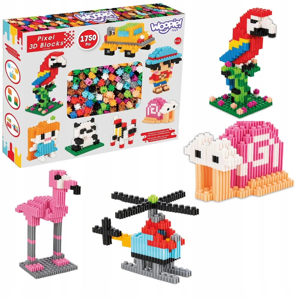 „Woopie 3D Pixel“ statybos blokai 1750 EL.