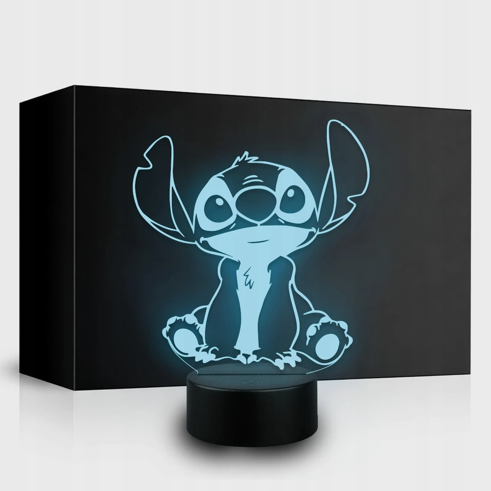3D Lampka LED Stich Lampka nocna do pokoju dziecka Prezent