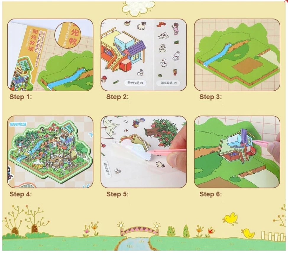 3D lipdukų „pasidaryk pats“ RINKINYS VAIKAMS, SKIRTINANT SICEŽAS DU DU kart 20 Vnt.