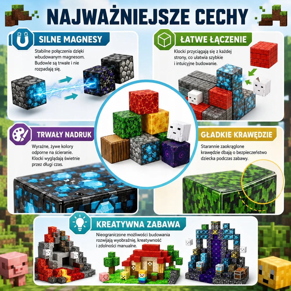 3D magnetiniai blokeliai 200 elementų vaiduoklio motyvų kubelių rinkinys