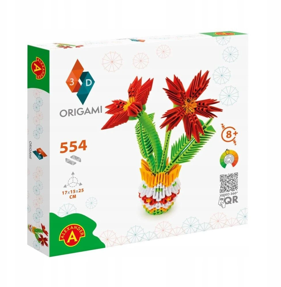 3D origami ALEXANDER gėlių rinkiniai MERGAITĖMS
