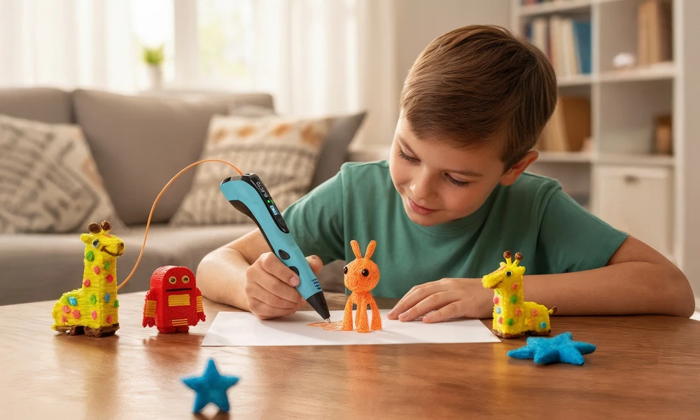3D PRO PEN RINKINYS VAIKAMS + 260 METRŲ pildymas + ELECTO ŠABLONAS