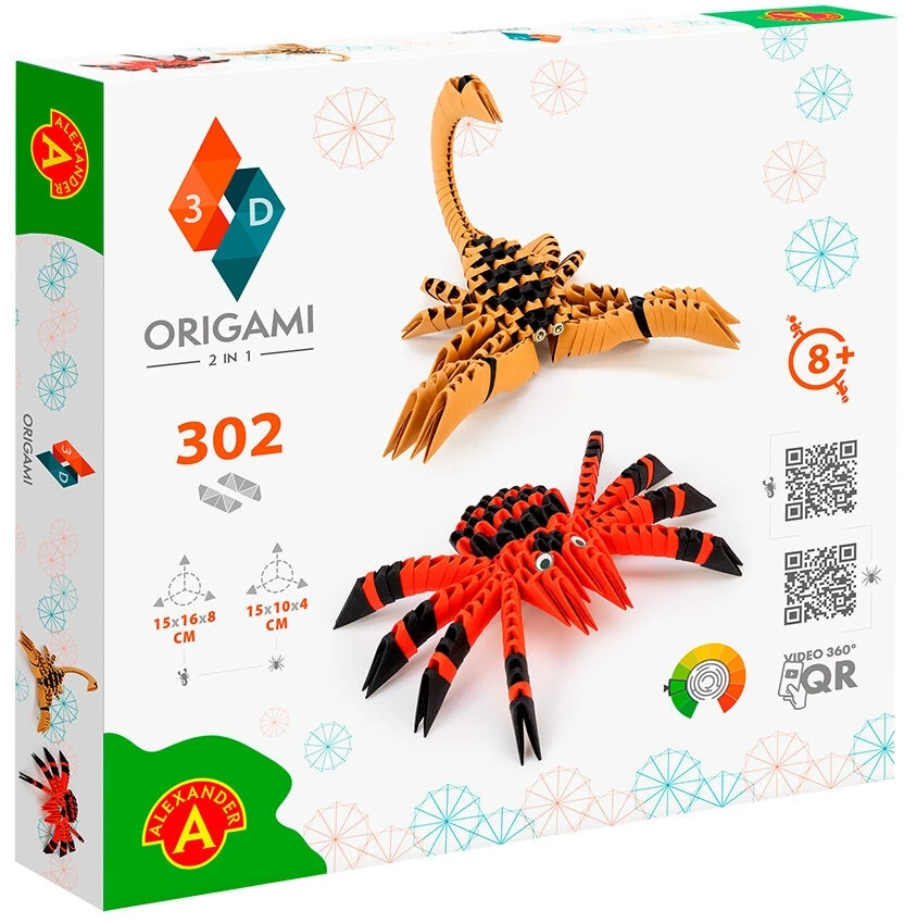 Alexander Aleksandras, „Origami 3D“ - 2in1 voras, skorpionas