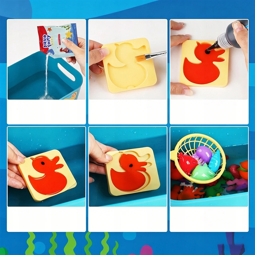3D vandens gelių rinkinys 46vnt formelės DIY kūrybinė kalėdinė dovana