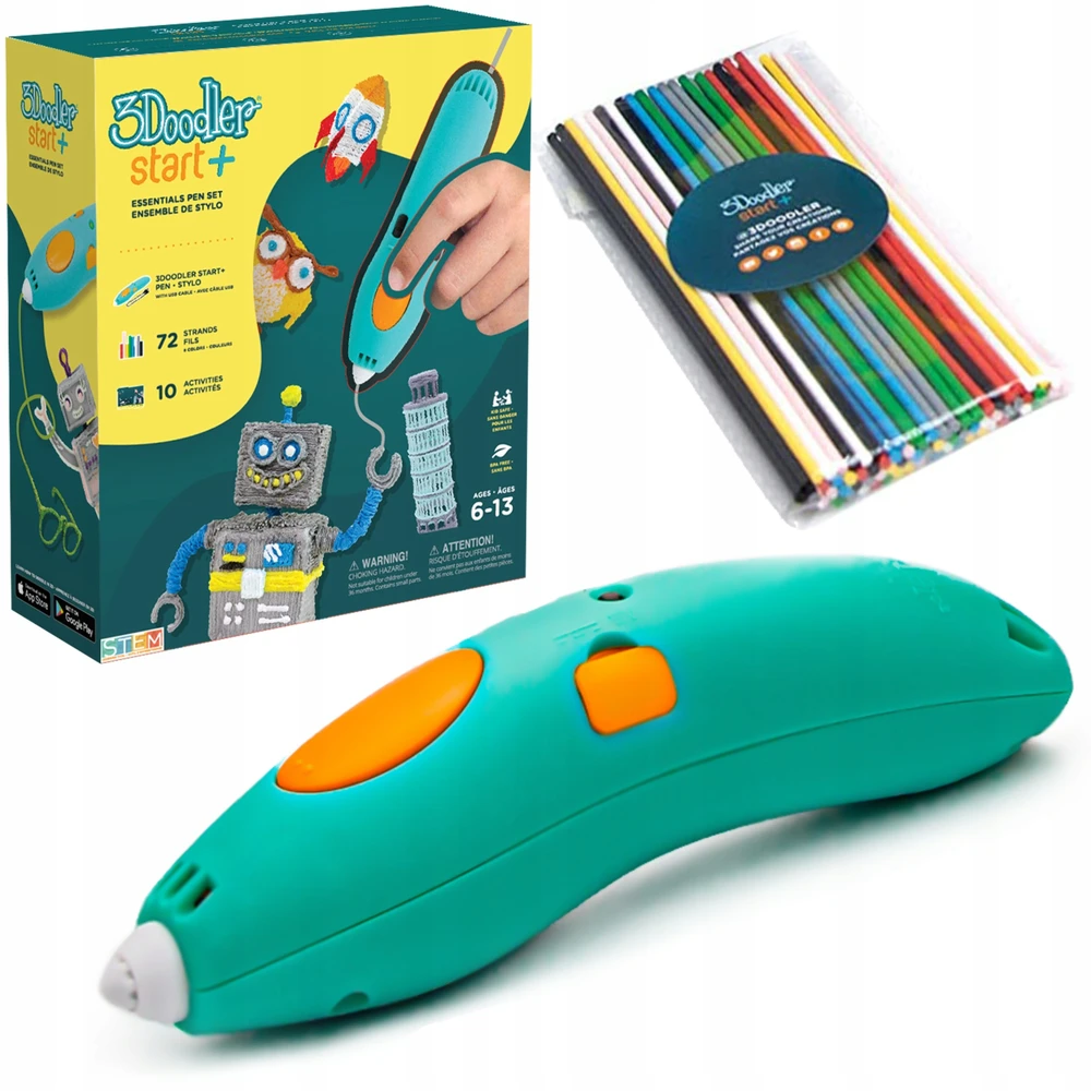 3DOODLER 3D PEN START PLUS SPLUS 3D PROJEKTŲ SPAUSDINIMO RINKINYS VAIKAMS