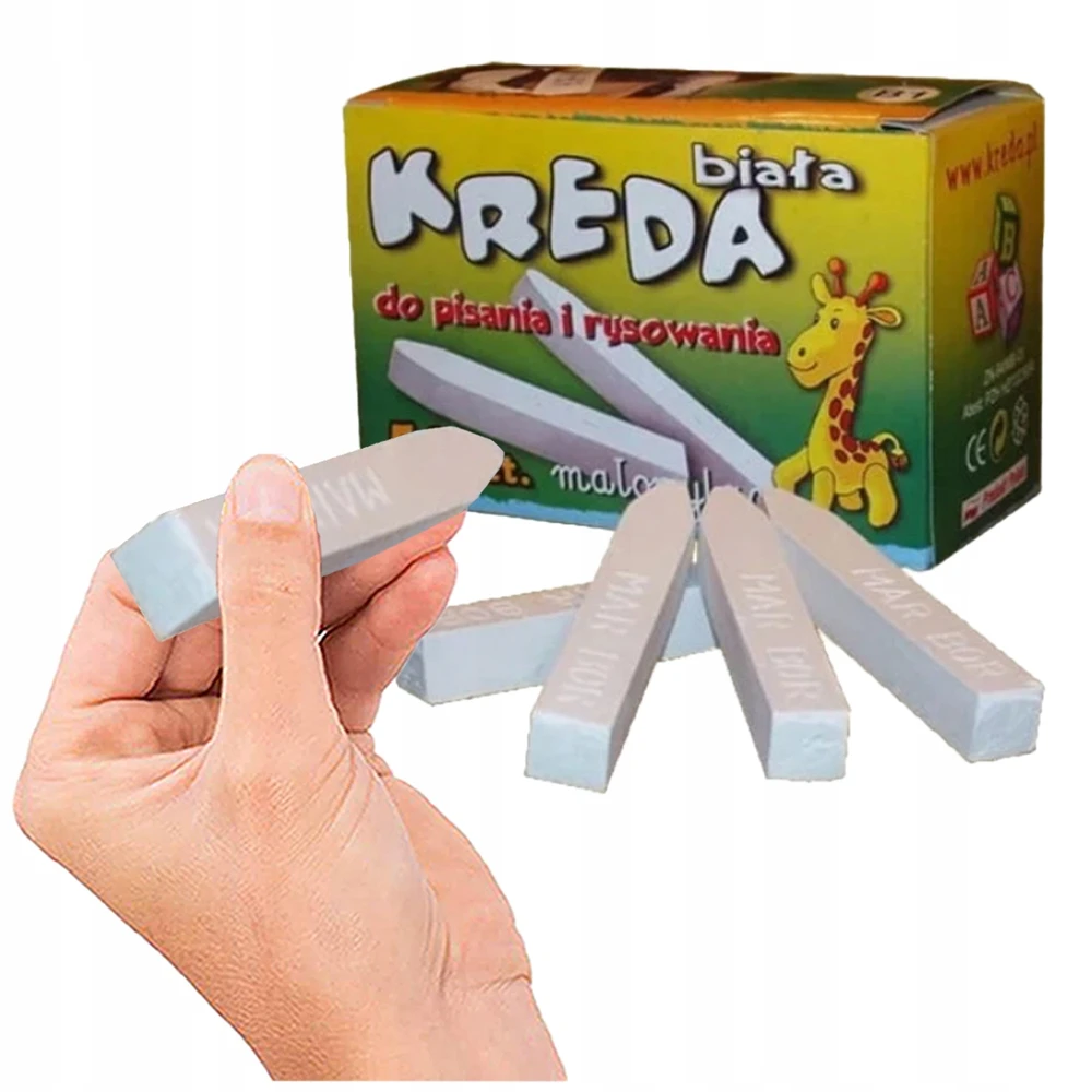3L Kreida lentai, BALTA, 50 vnt., kvadratas