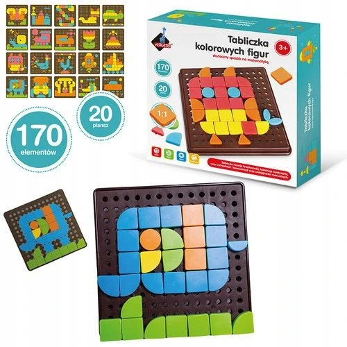 3M Geometrinė mozaika 170 elementų CREATIVE rinkinys vaikams ŽAISLŲ RINKINYS