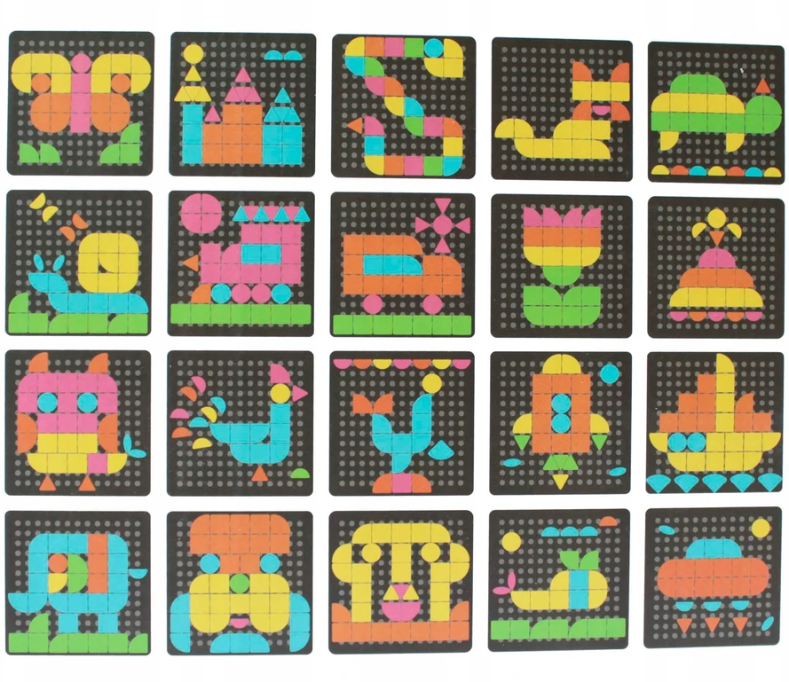 3M Geometrinė mozaika 170 elementų CREATIVE rinkinys vaikams ŽAISLŲ RINKINYS