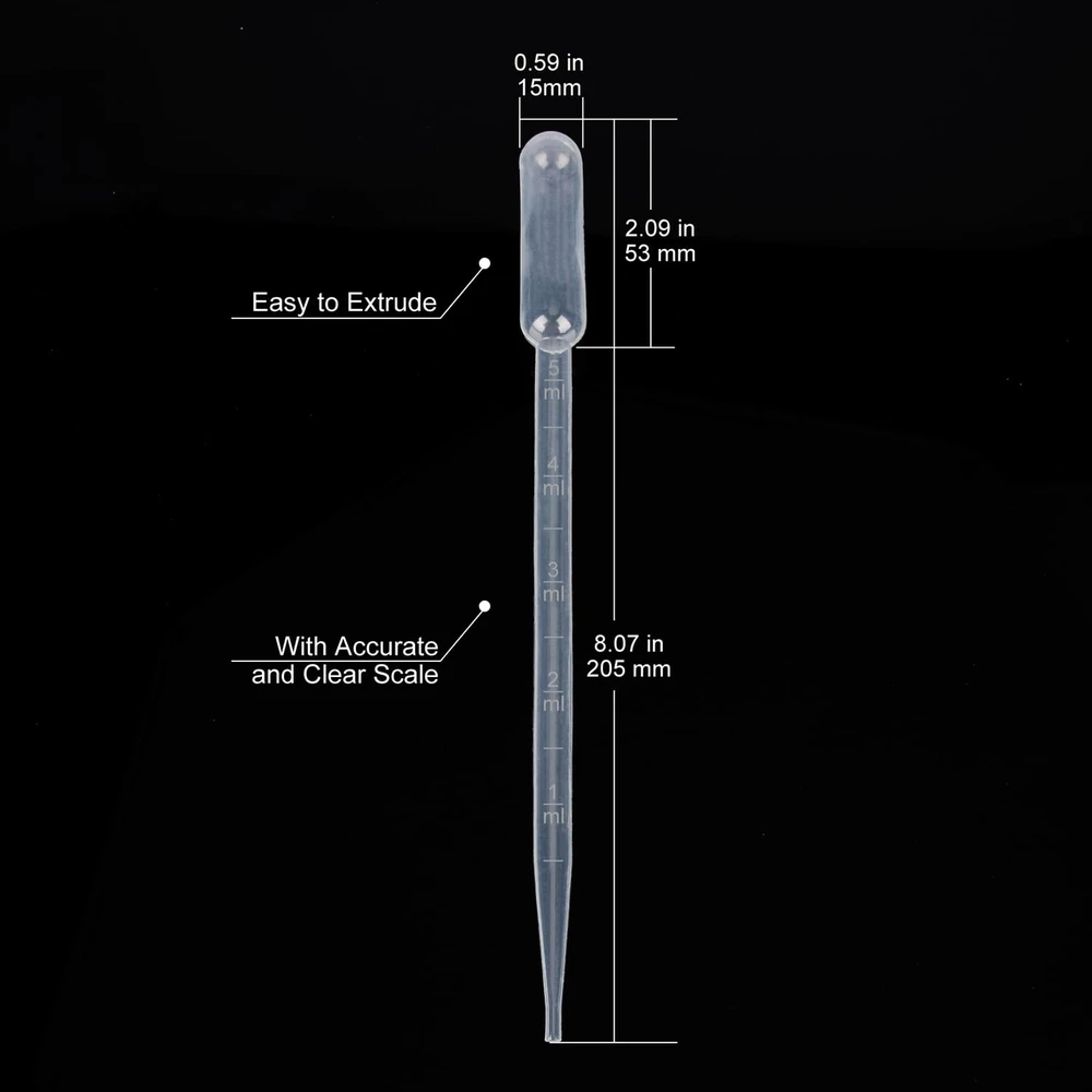 3ml PIPETĖ 100 Vnt. PLASTIKINIS VIENkartinis LABORATORIJOS LAŠINtuvas