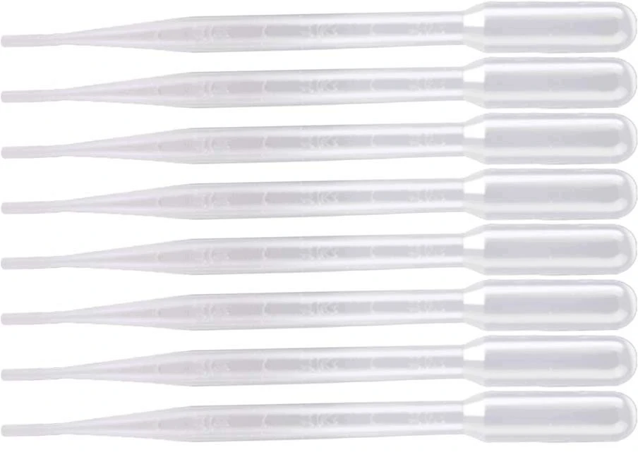 3ml PIPETĖ 100 Vnt. PLASTIKINIS VIENkartinis LABORATORIJOS LAŠINtuvas