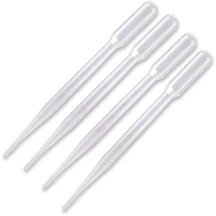3ml PIPETĖ 100 Vnt. PLASTIKINIS VIENkartinis LABORATORIJOS LAŠINtuvas