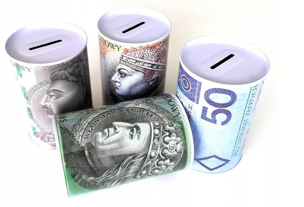 Gazelo 3x METALOWA SKARBONKA PUSZKA PLN ZŁ ŚWINKA $$$ LOL