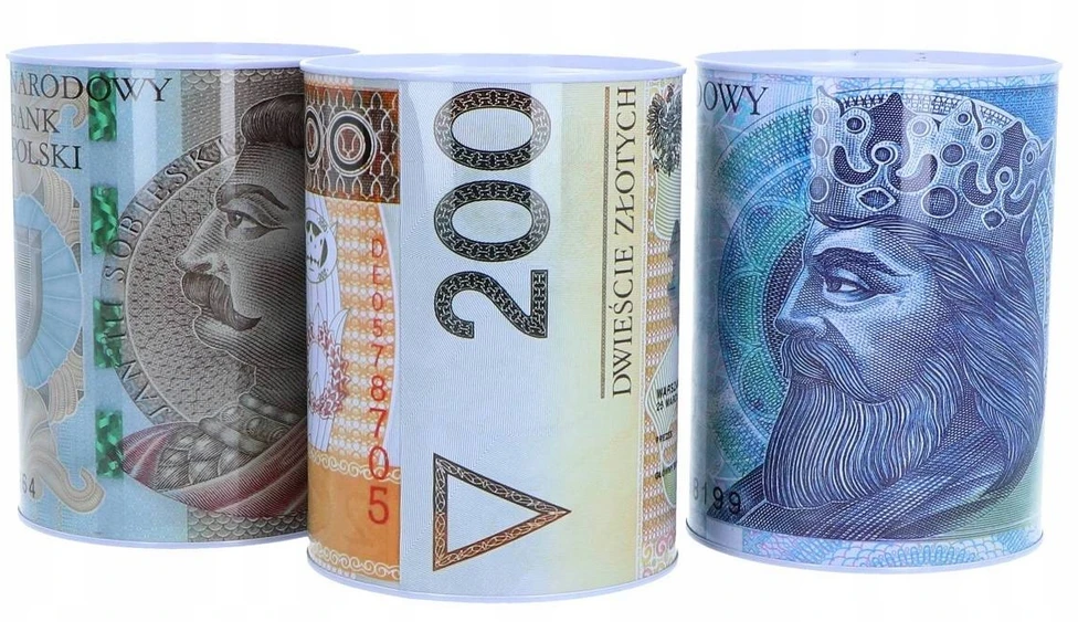 Gazelo 3x METALOWA SKARBONKA PUSZKA PLN ZŁ ŚWINKA $$$ LOL