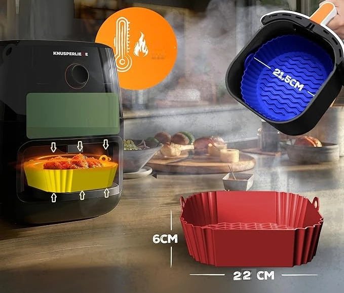 3X SILICONE MOLD 3,7 L AIRFRYER INDŲ PLAVYBĖ GALIMA BE BPA