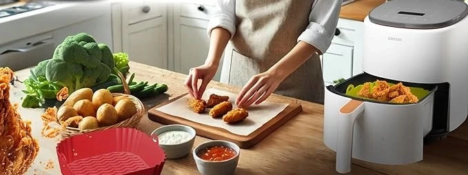 3X SILICONE MOLD 3,7 L AIRFRYER INDŲ PLAVYBĖ GALIMA BE BPA